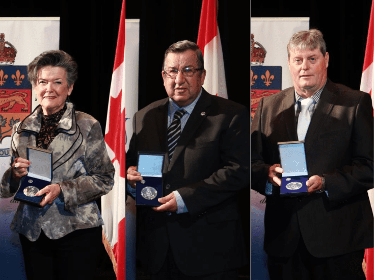 Trois citoyens de Saint-Pamphile reçoivent la médaille du Lieutenant-gouverneur